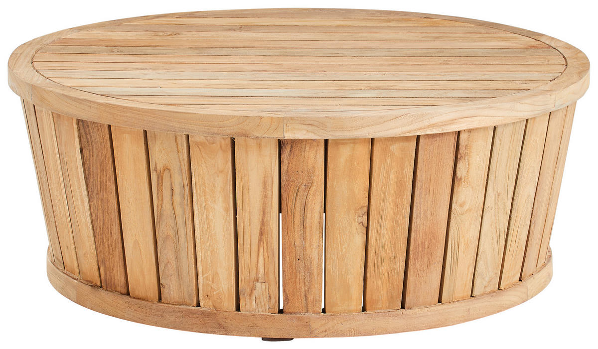 GARTENBEISTELLTISCH 80/80/30 cm Holz  - Naturfarben, KONVENTIONELL, Holz (80/80/30cm) - Jan Kurtz