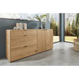 SIDEBOARD Wildeiche  181,9/87,9/45,2 cm  - Wildeiche/Schwarz, Natur, Holz/Metall (181,9/87,9/45,2cm) - Valnatura