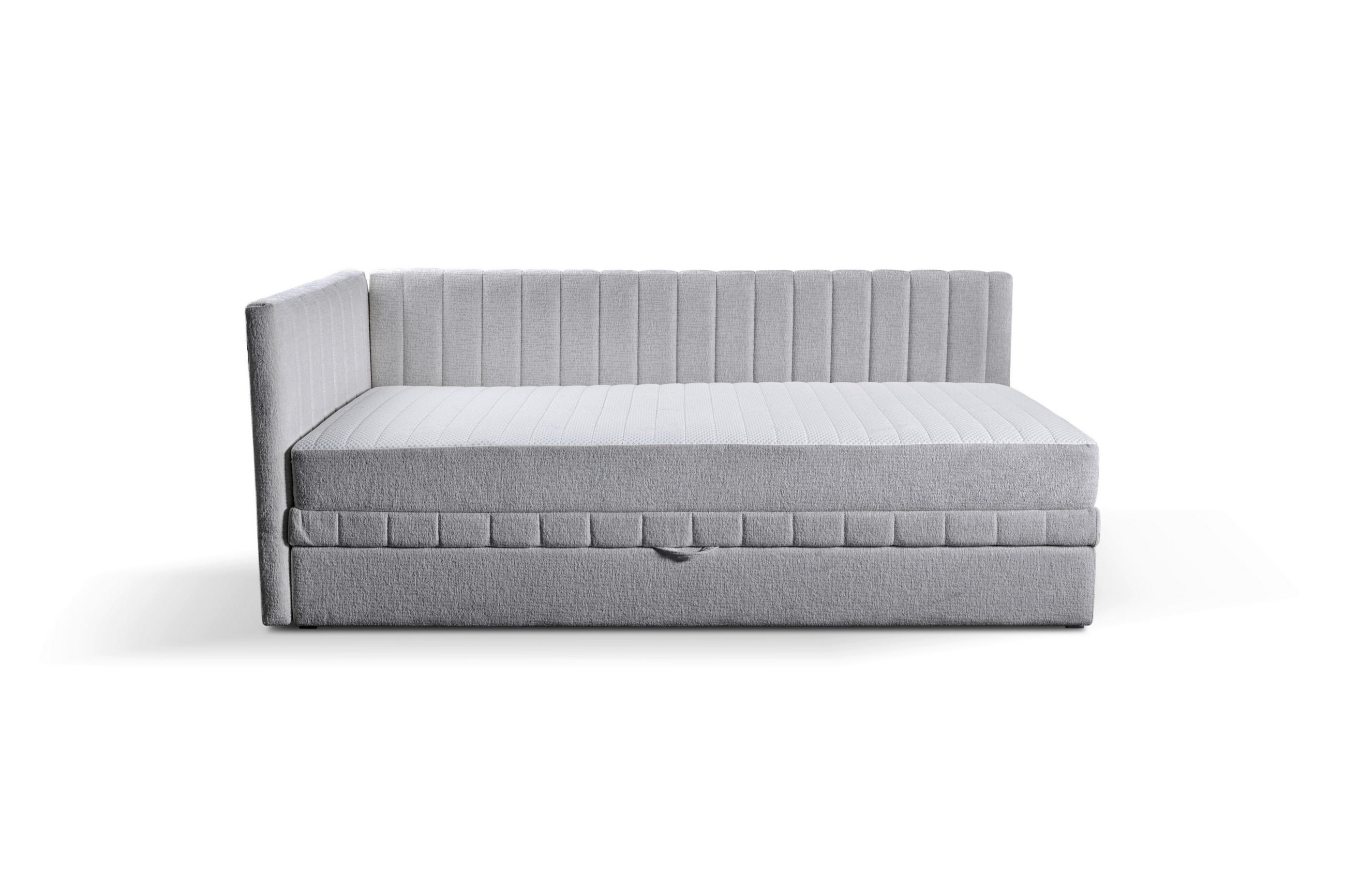 Schlafsofa Roma, Hellgrau B: 212 cm