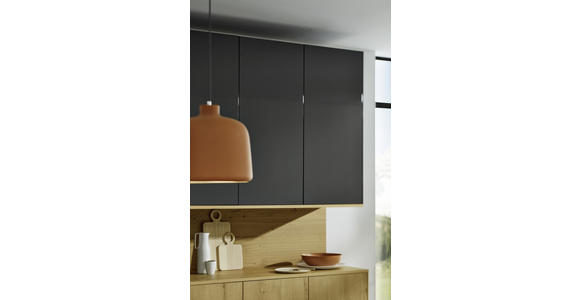EINBAUKÜCHE - Graphitfarben, Design, Holzwerkstoff - Dieter Knoll