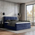 BOXSPRINGBETT 180/200 cm  in Blau  - Blau/Schwarz, Design, Kunststoff/Textil (180/200cm) - Esposa