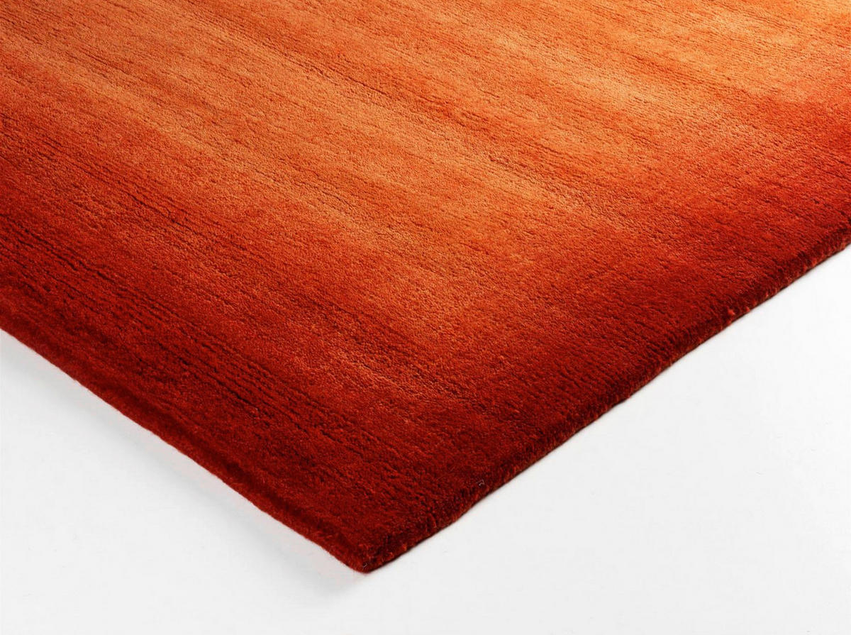 WOLLTEPPICH Wohnzimmer 200/250 cm Vinciano Tami Orange, Rot rechteckig  - Rot/Orange, Basics, Textil (200/250cm) - Cazaris