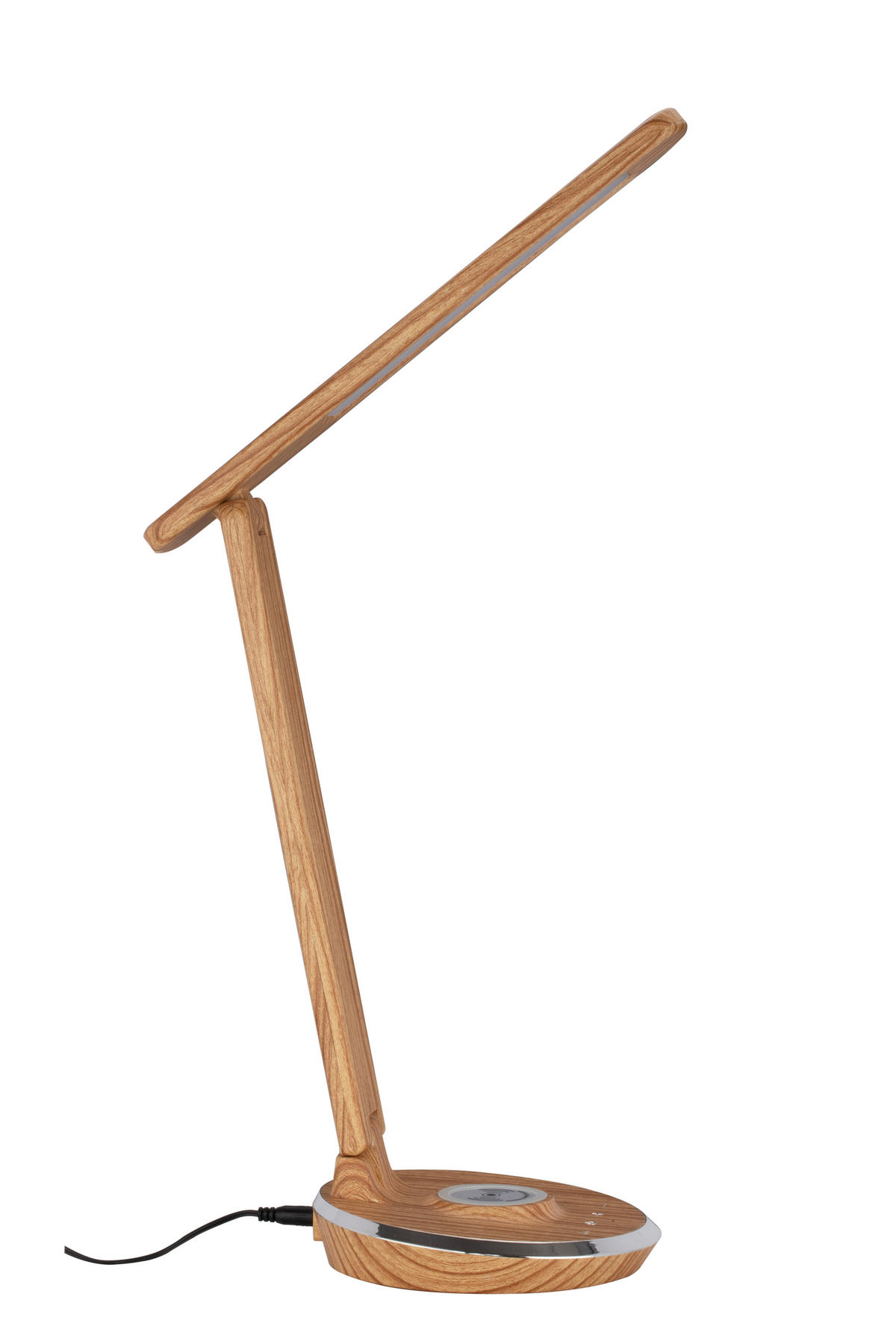 LAMPA NA PÍSACÍ STÔL, dotykový stmievač, 28/16/48,8 cm - farba duba, Konventionell, plast (28/16/48,8cm) - Novel