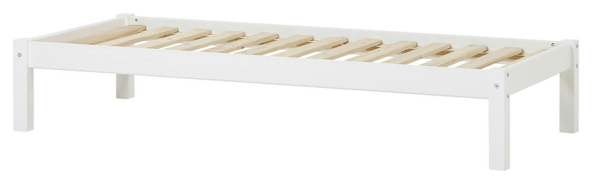 BETT 70/160 cm  in Weiß  - Weiß, MODERN, Holz (70/160cm) - MID.YOU