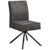 STUHL - Schwarz/Grau, Design, Textil/Metall (46,5/91/62,5cm) - Ambia Home