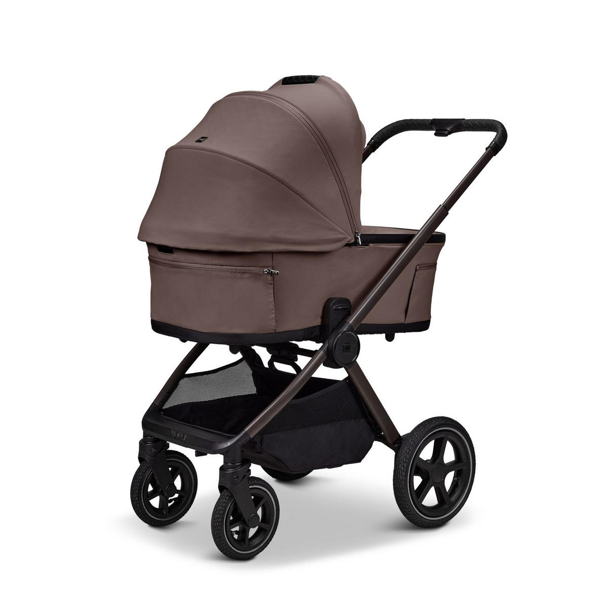 KINDERWAGENSET  GIO FOLD SET AIR  greige  - Greige/Schwarz, Basics, Textil (120/58/92cm) - Moon Edition