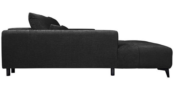 ECKSOFA  in Chenille Schwarz  222/279 cm  - Schwarz, KONVENTIONELL, Kunststoff/Textil (222/279cm) - Hom`in
