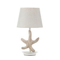 SVJETILJKA STOLNA STELLINA  - boje sedefa/bijela, Natur, metal/plastika (25/25/48cm)