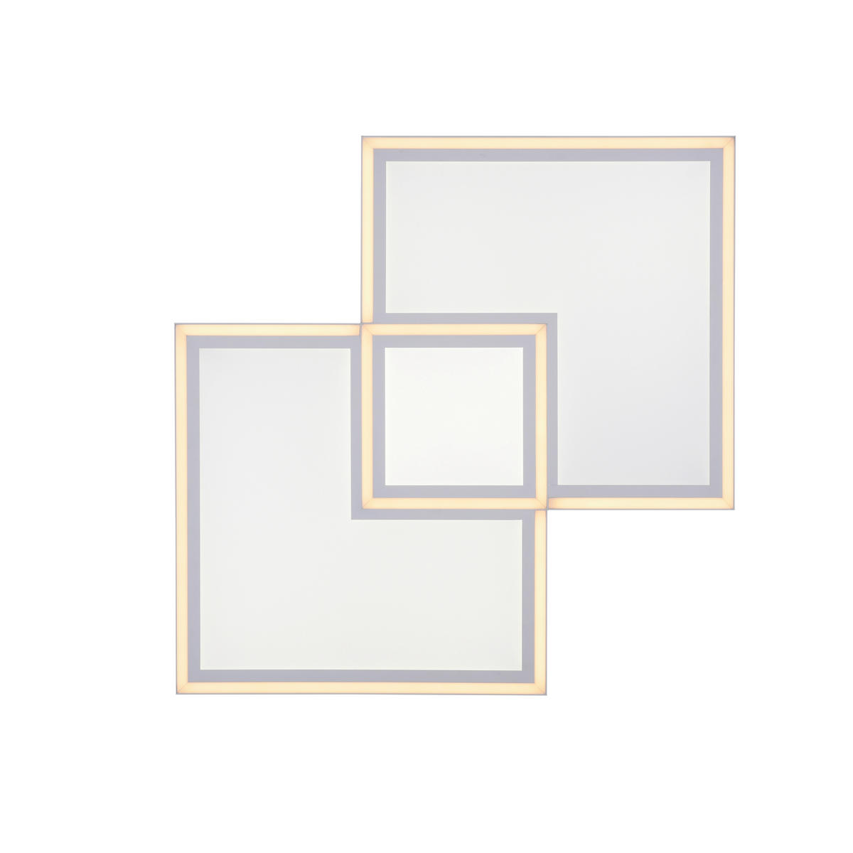 LED-DECKENLEUCHTE 51 W    67/67/5 cm  - Weiss, Trend, Kunststoff/Metall (67/67/5cm) - Novel