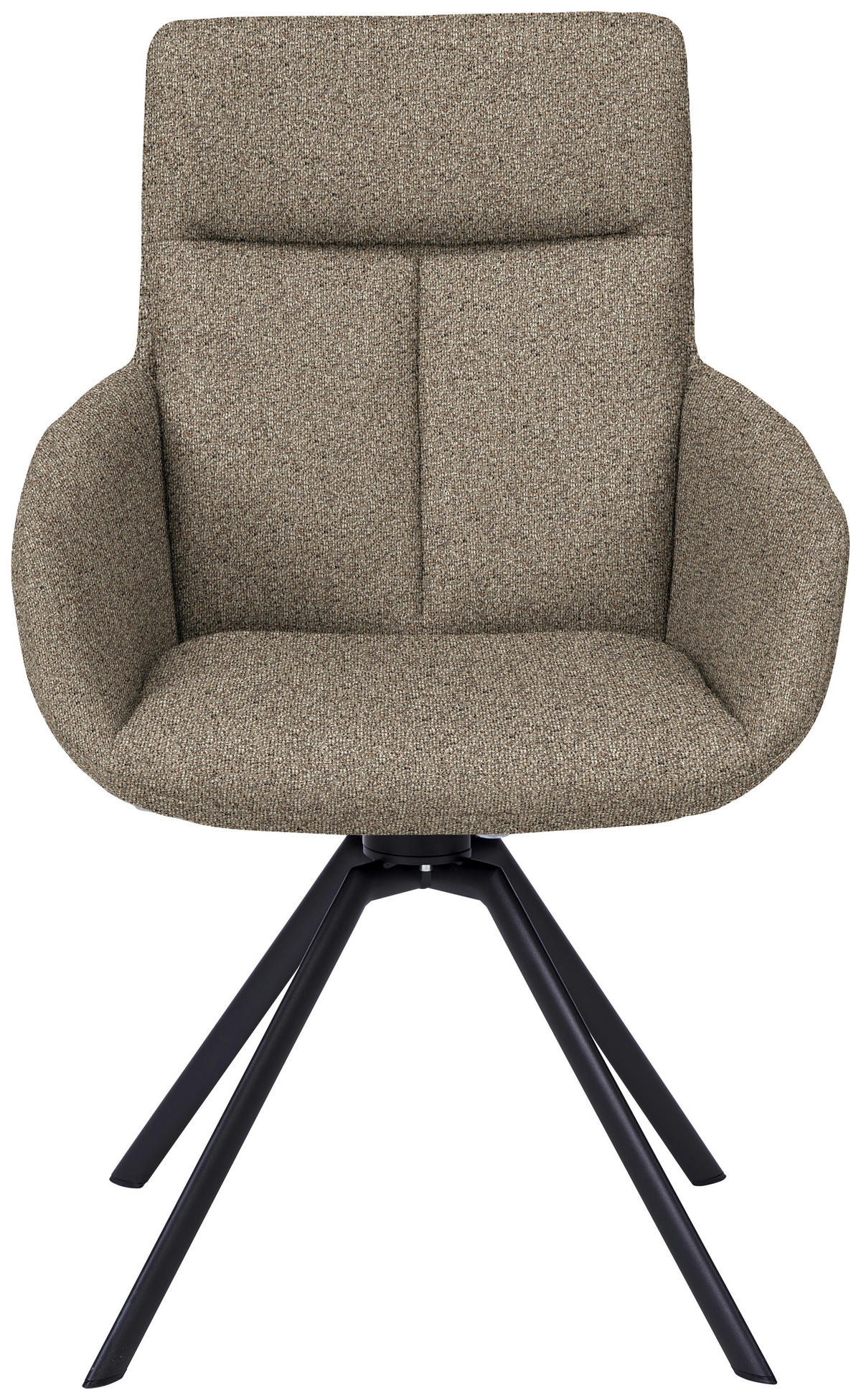 ARMLEHNSTUHL  Lederauswahl, Stoffauswahl, Gestellauswahl Flachgewebe  Anthrazit, Braun  - Anthrazit/Braun, Design, Textil/Metall (61/90/64cm) - Venjakob