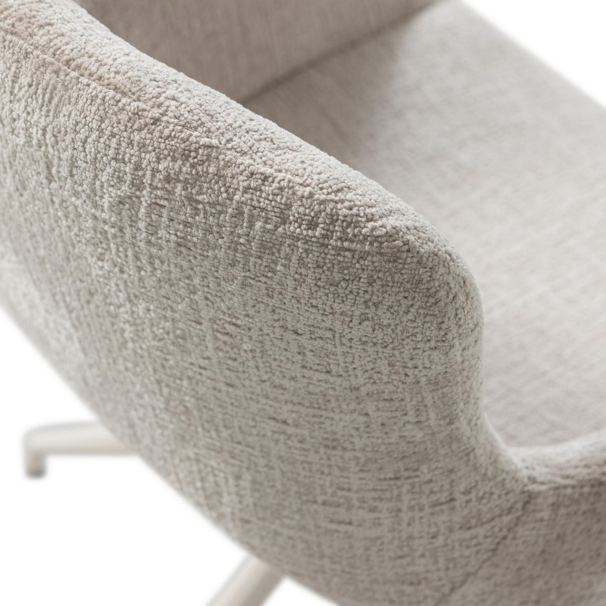 ARMLEHNSTUHL-SET 2 Stück  in Samt  - Sandfarben, MODERN, Textil/Metall (58/58/82cm) - Livetastic