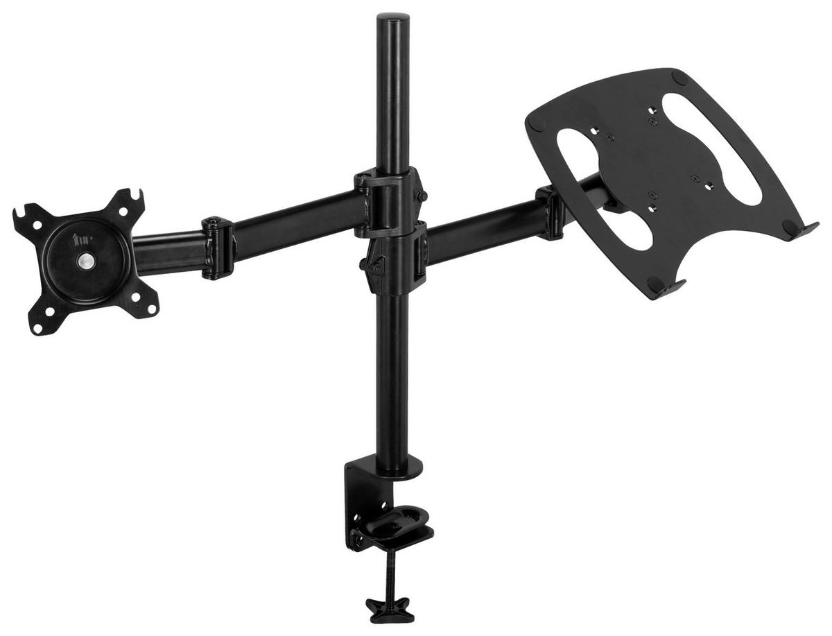 MONITOR-HALTERUNG Metall Schwarz  - Schwarz, Basics, Metall (88/60/8cm) - MID.YOU
