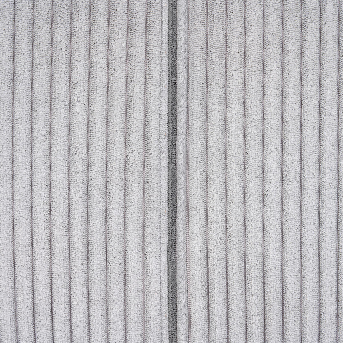 ECKSOFA Hellgrau Cord  - Hellgrau/Schwarz, KONVENTIONELL, Kunststoff/Textil (218/155cm) - Ti'me