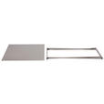 COUCHTISCH quadratisch Taupe  - Taupe/Anthrazit, Design, Metall (70/42/70cm) - Xora