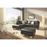 Ecksofa Echtleder Rücken echt - Alufarben/Braun, Design, Leder/Metall (246/220cm) - Celina Home