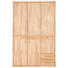 DREHTÜRENSCHRANK in vollmassiv Erle Erlefarben - Chromfarben/Erlefarben, Natur, Holz/Metall (141/215/65cm) - Linea Natura DREHTÜRENSCHRANK in vollmassiv Erle Erlefarben - Chromfarben/Erlefarben, Natur, Holz/Metall (141/215/65cm) - Linea Natura