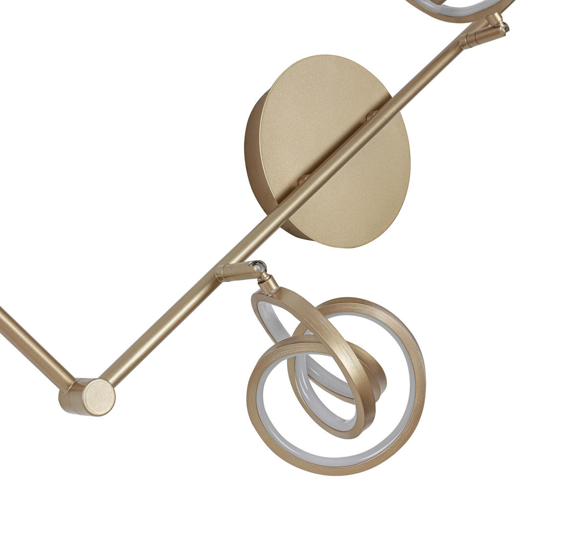 DECKENLEUCHTE 180/14/23,2 cm   - Weiß/Cappuccino, Trend, Kunststoff/Metall (180/14/23,2cm) - Novel