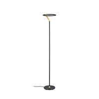 LED-STEHLEUCHTE 22/130 cm    - Goldfarben/Schwarz, Design, Metall (22/130cm) - Helestra