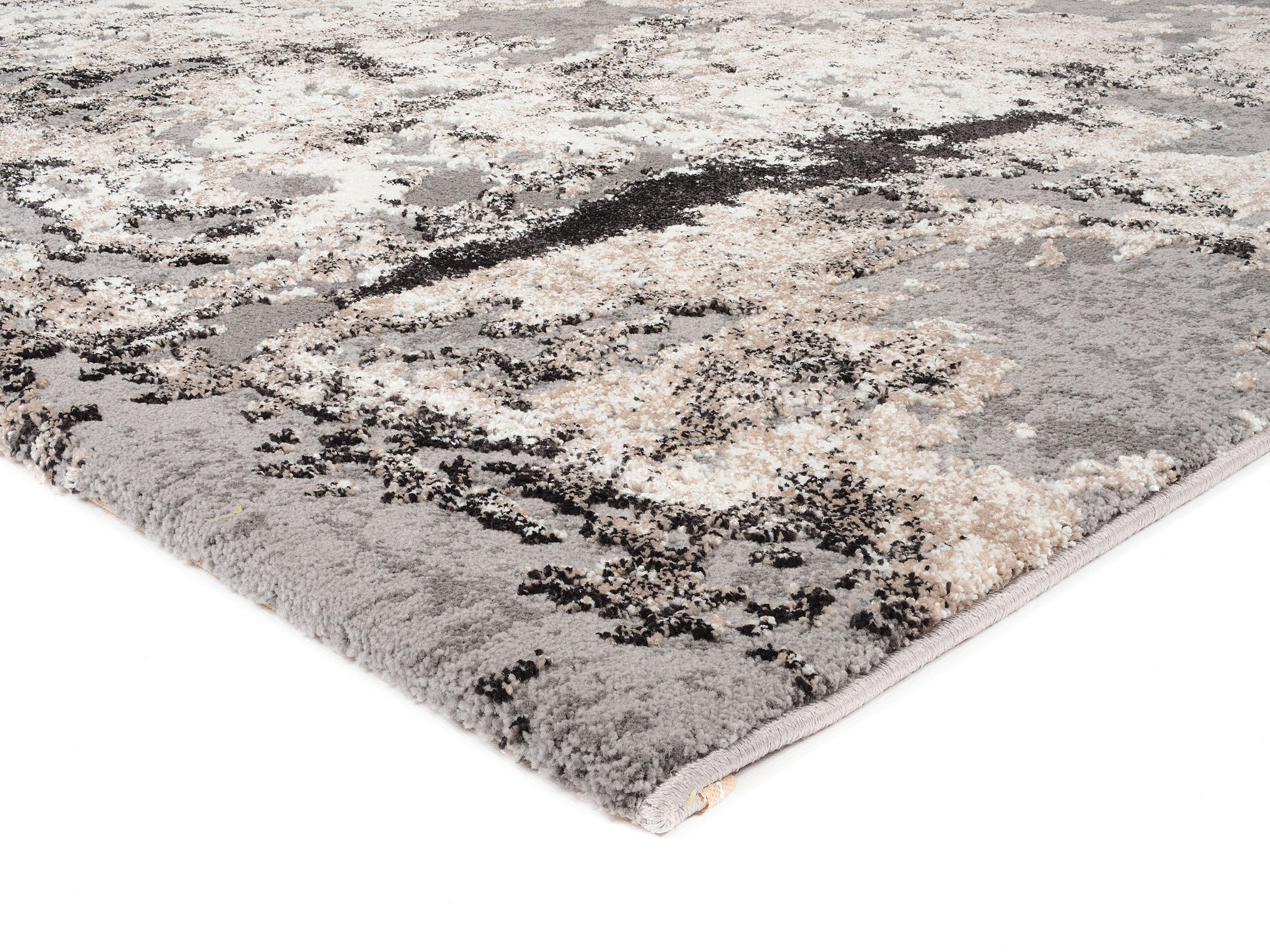 VINTAGE-TEPPICH 200/200 cm Timeline Quantum Hellgrau  - Hellgrau, Design, Textil (200/200cm) - Novel