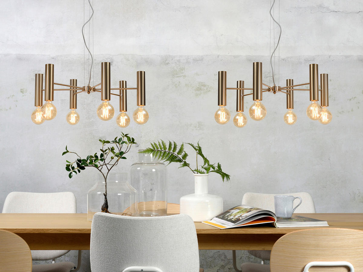 KRONLEUCHTER 68,5/20/68,5 cm   - Goldfarben, Design, Metall (68,5/20/68,5cm) - It's about Romi