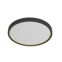 LED-DECKENLEUCHTE 35/5 cm   - Schwarz, KONVENTIONELL, Kunststoff (35/5cm) - Nordlux
