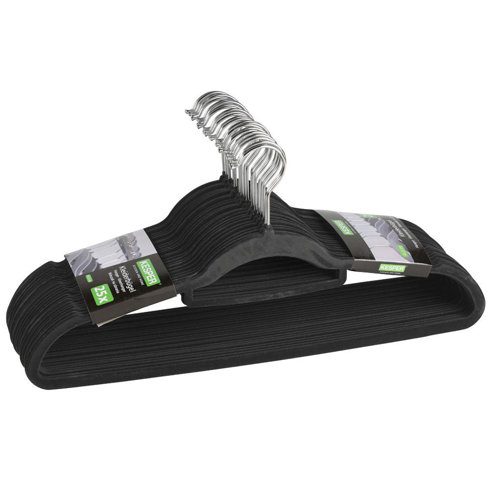 KLEIDERBÜGEL Kunststoff  - Anthrazit, Basics, Kunststoff (45.5/3,6/23cm) - Kesper