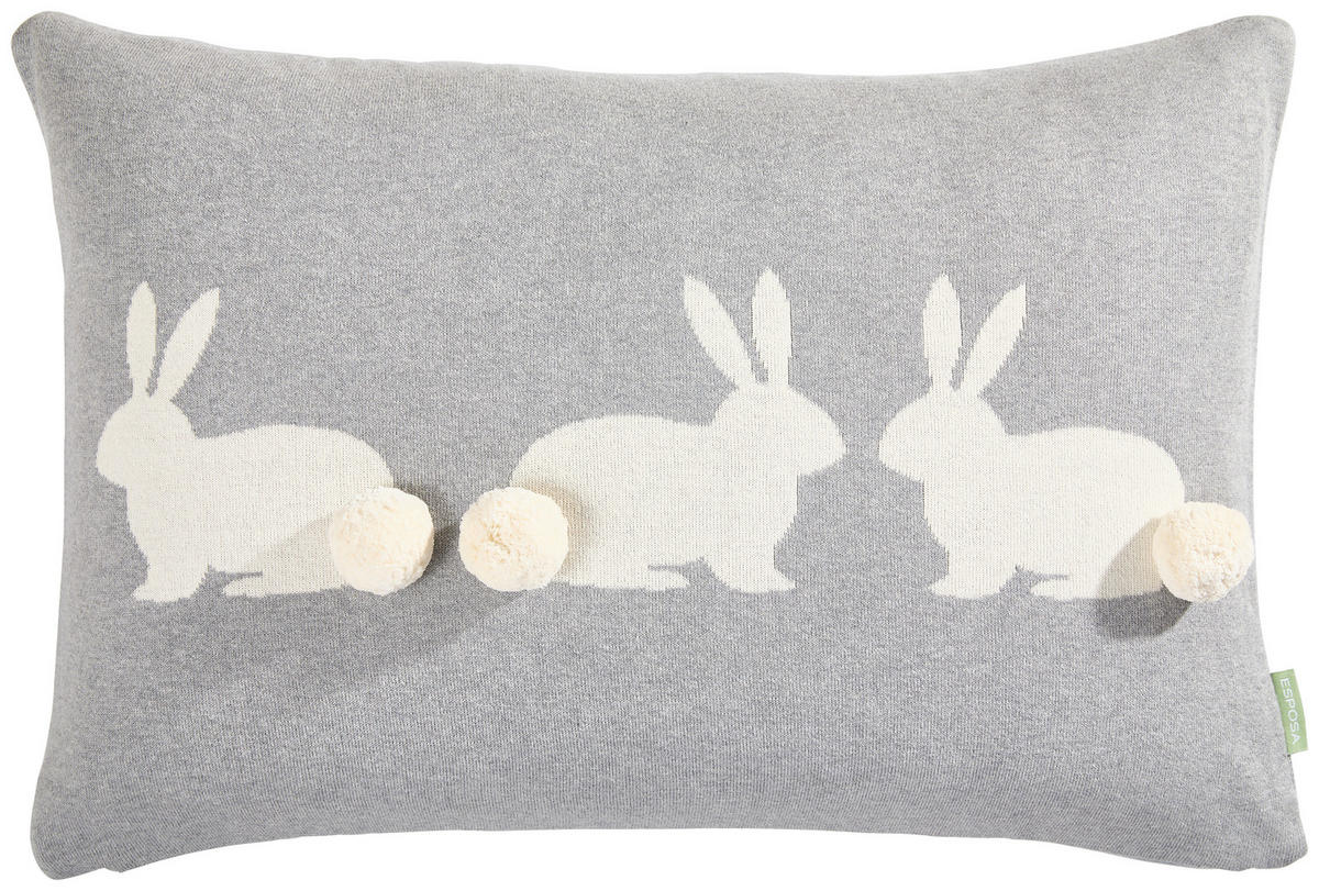 KISSENHÜLLE 40/60 cm  - Grau, Textil (40/60cm) - Esposa