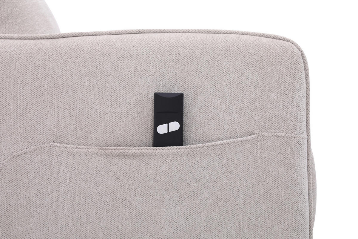 RELAXSESSEL Leinenoptik    - Schwarz/Naturfarben, Design, Textil/Metall (74/101/92cm) - Carryhome