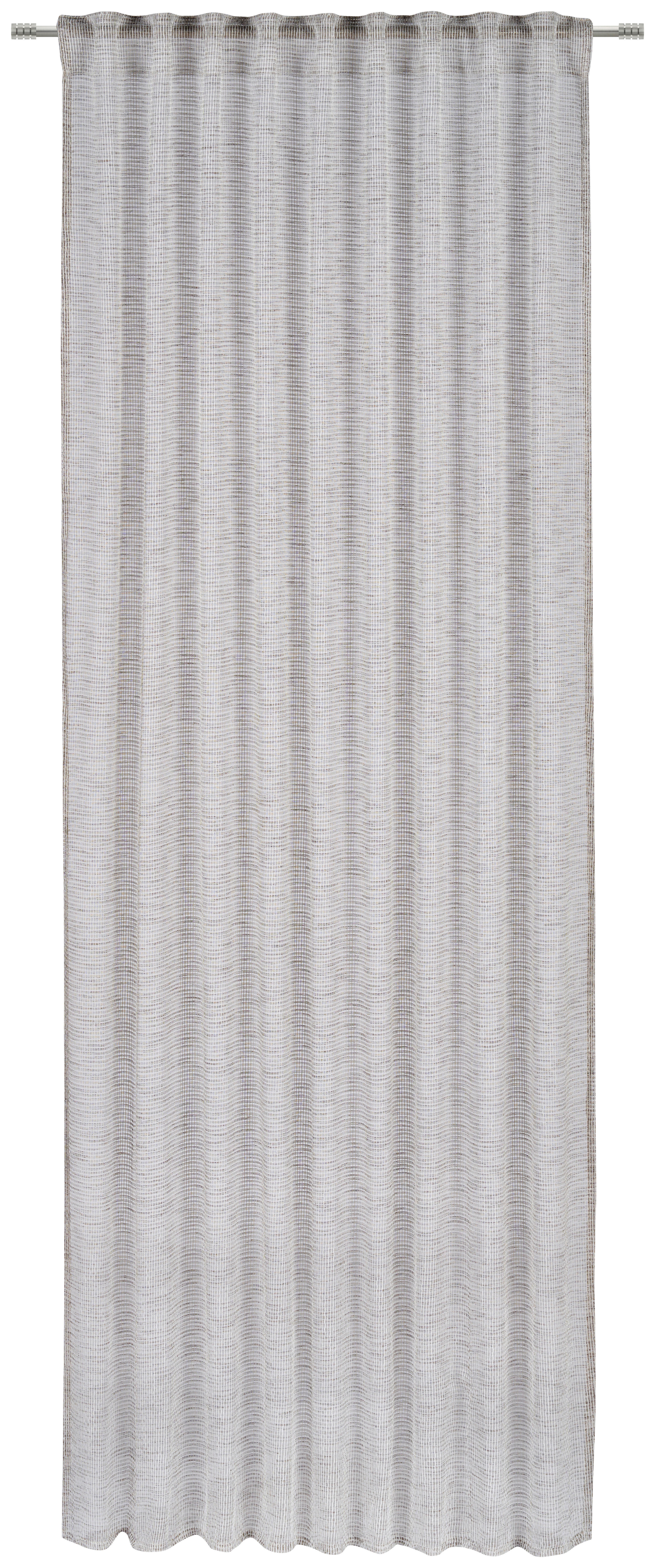 FERTIGVORHANG halbtransparent 135/245 cm   - Grau, Design, Textil (135/245cm) - Esposa