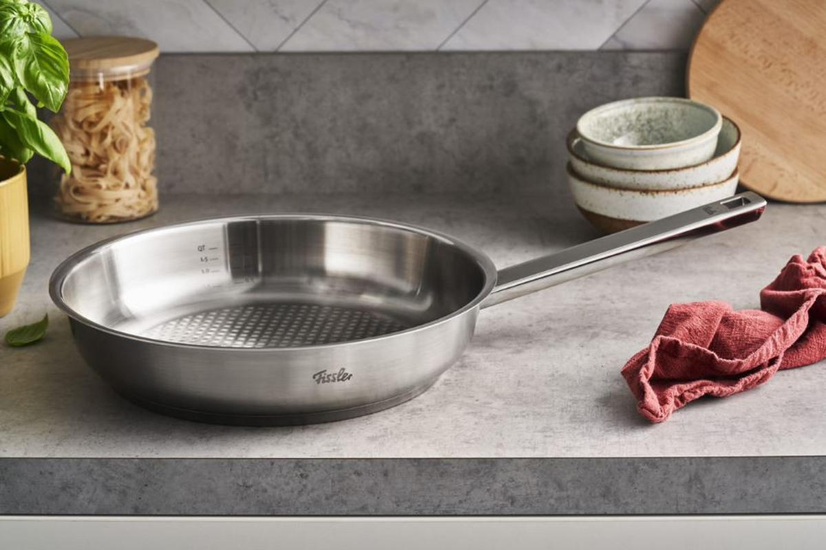 BRATPFANNE 28 cm  - Silberfarben, Basics, Metall (28cm) - Fissler