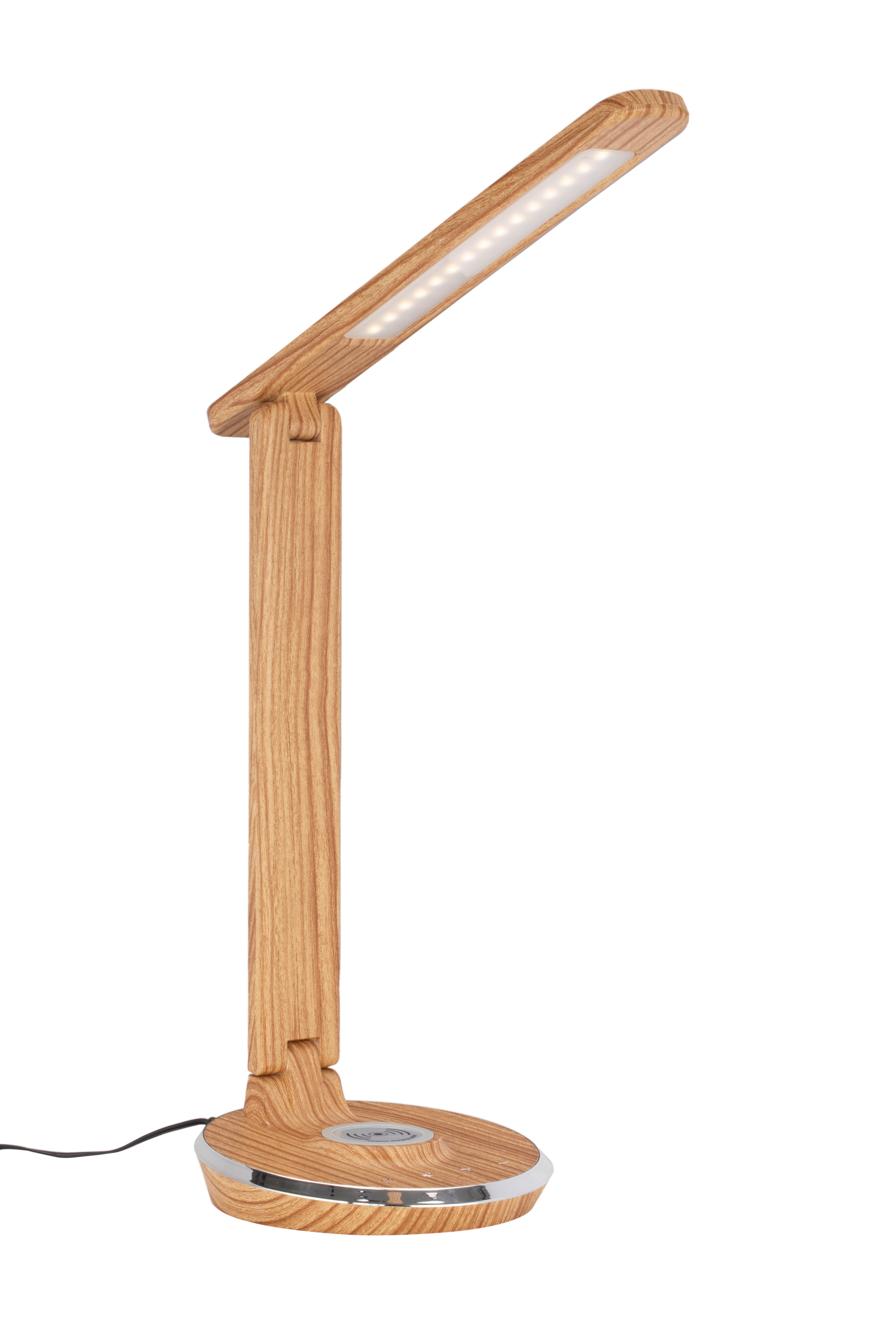 LAMPA NA PSACÍ STŮL, dotykový stmívač, 28/16/48,8 cm - barvy dubu, Konvenční, plast (28/16/48,8cm) - Novel