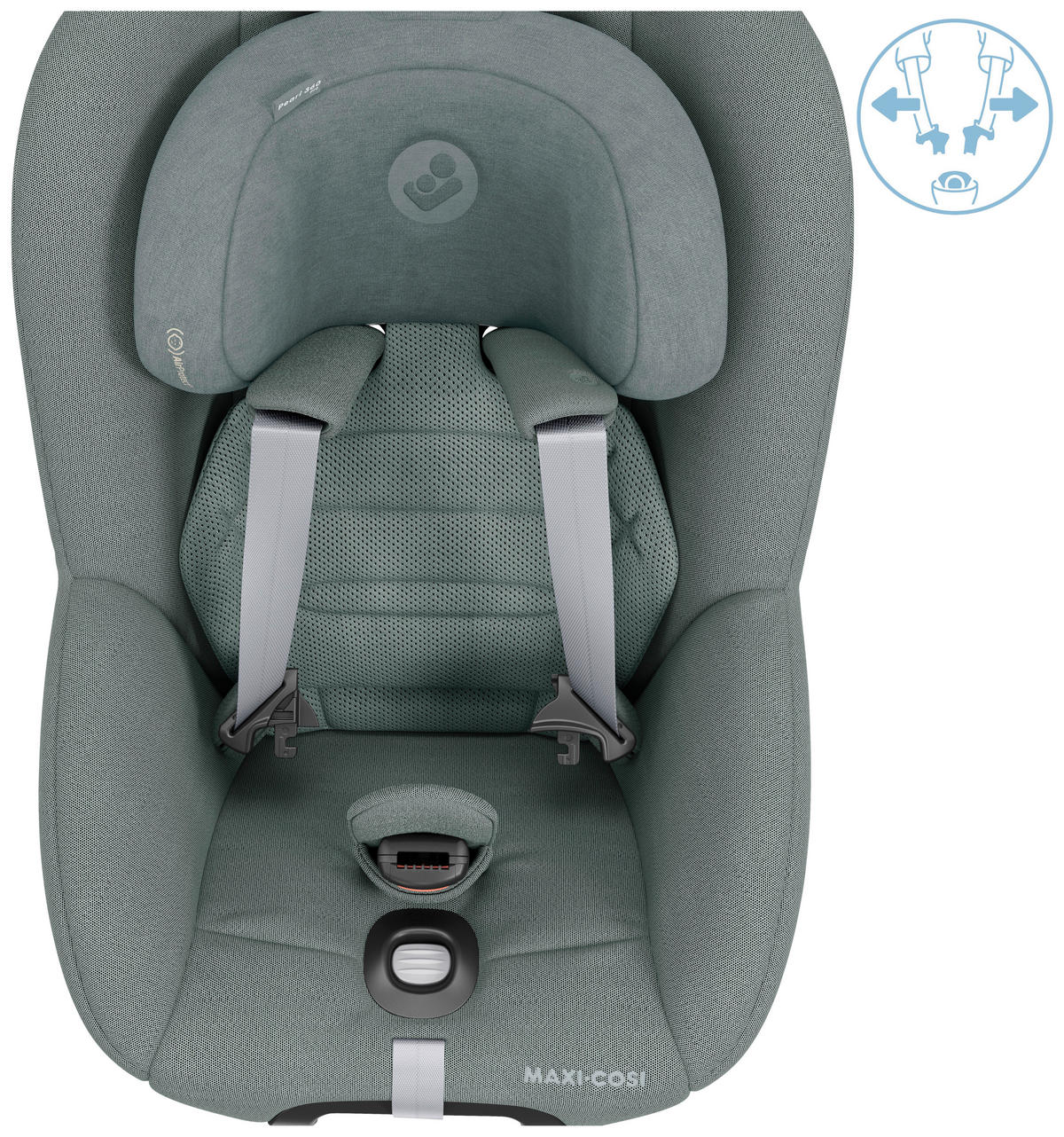 REBOARDER-KINDERSITZ Pearl 360 Pro  - Dunkelgrau, Basics, Kunststoff (46/58/61cm) - Maxi-Cosi