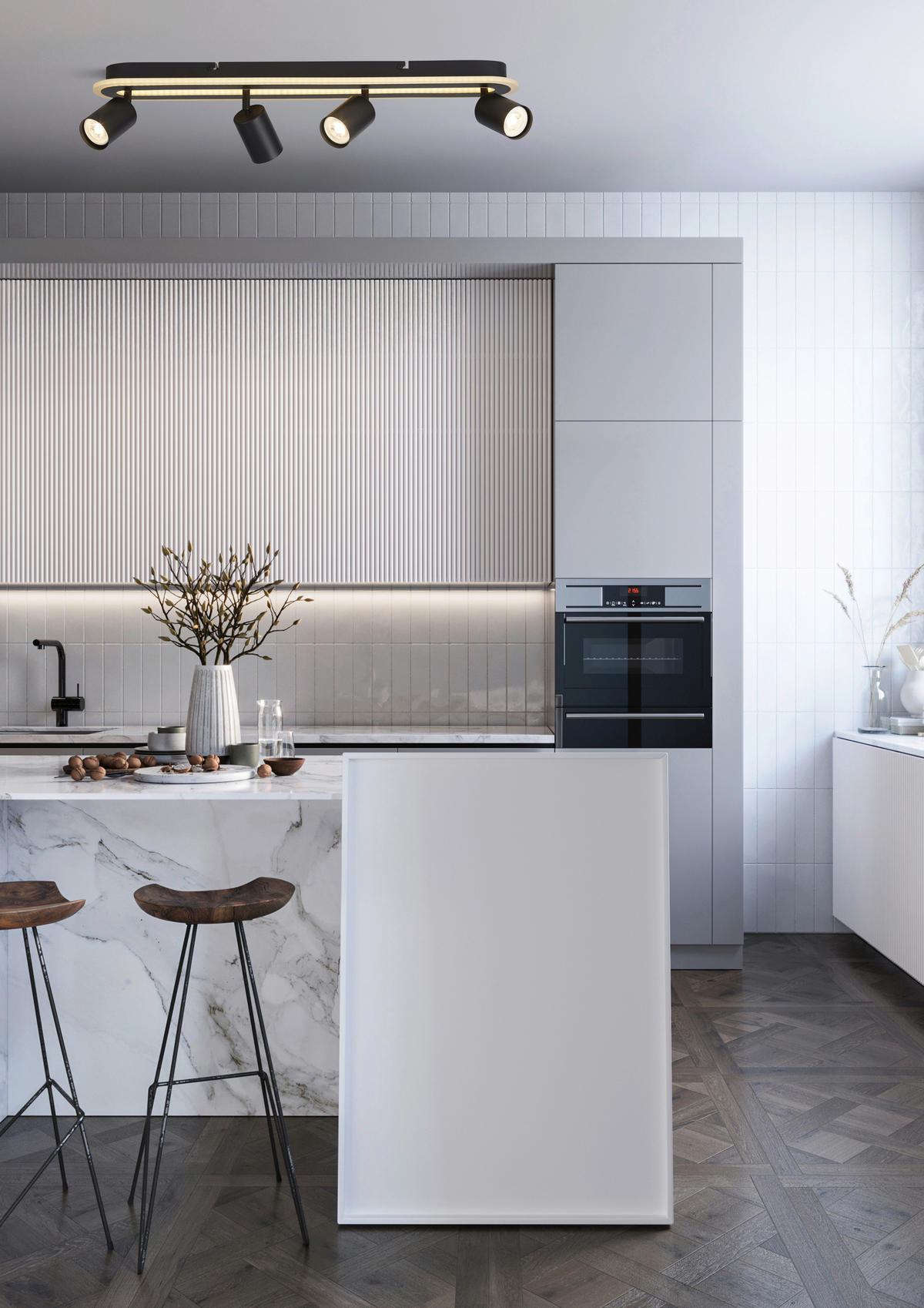 DECKENLEUCHTE 11/68 cm  - Schwarz, Design, Kunststoff/Metall (11/68cm)