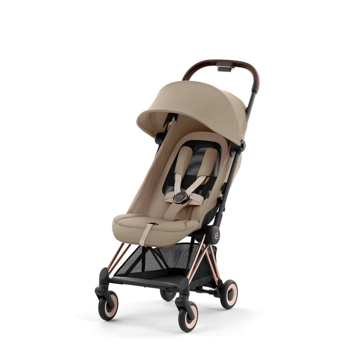 KIŠOBRAN KOLICA  Coya  - ružičasto zlatna/bež, Basics, tekstil/plastika (79/44/105cm) - Cybex