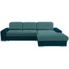 ECKSOFA in Webstoff Blau, Türkis  - Türkis/Blau, Konventionell, Holz/Textil (286/203cm) - Livetastic