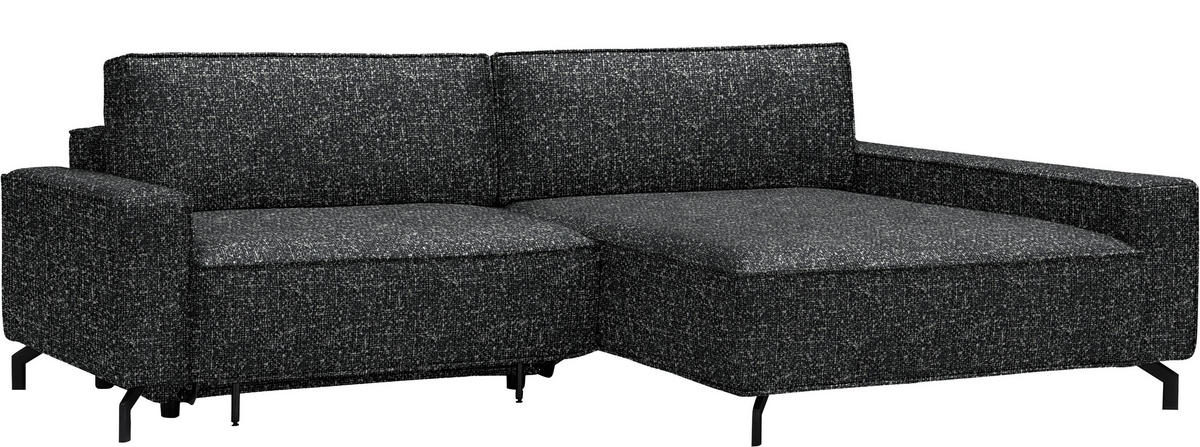 ECKSOFA  in Mikrofaser Anthrazit  246/164 cm  - Anthrazit/Schwarz, Design, Textil (246/164cm) - Sedda