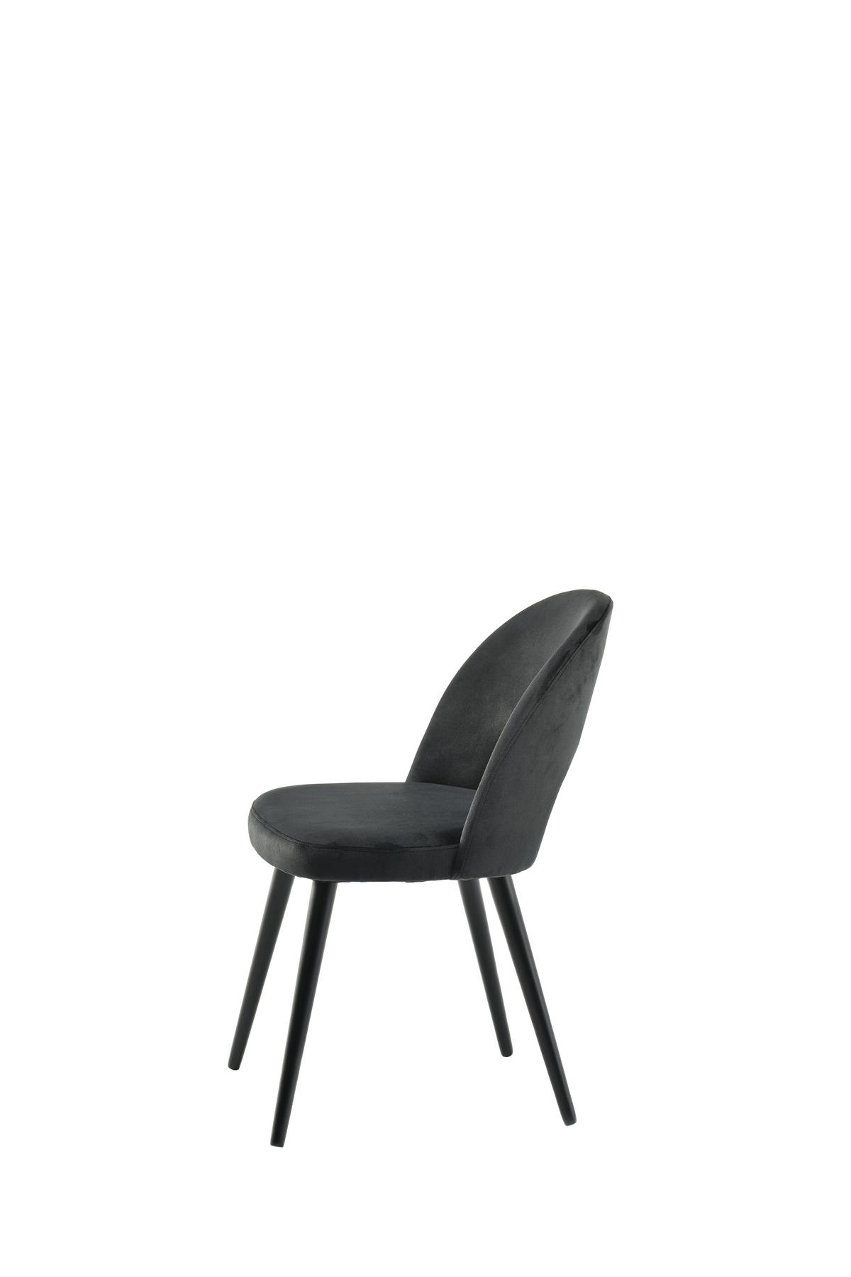 STOLICA  crna       - crna, Moderno, drvo/tekstil (49/83/60cm)