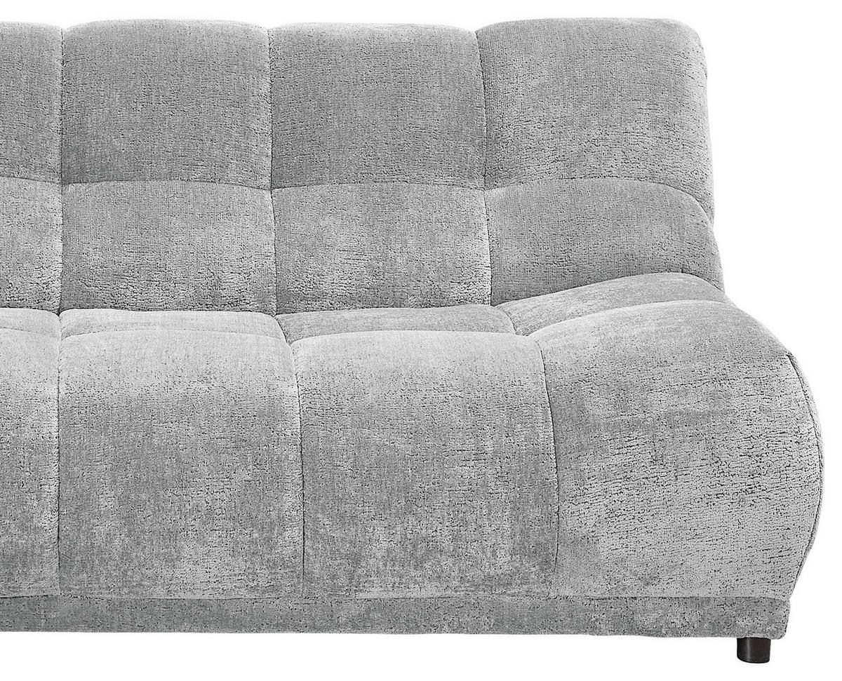 ECKSOFA ITALIA in Chenille Hellblau  250/284 cm  - Schwarz/Hellblau, MODERN, Kunststoff/Textil (250/284cm) - Livetastic