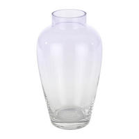 VASE  - Transparent/Lila, LIFESTYLE, Glas (15,5/27cm)