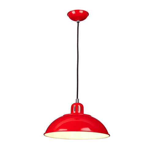 VISEČA SVETILKA  Elstead Franklin      30/29.9 cm      E27 - rdeča, Design, kovina (30/29.9cm) - Elstead Lighting