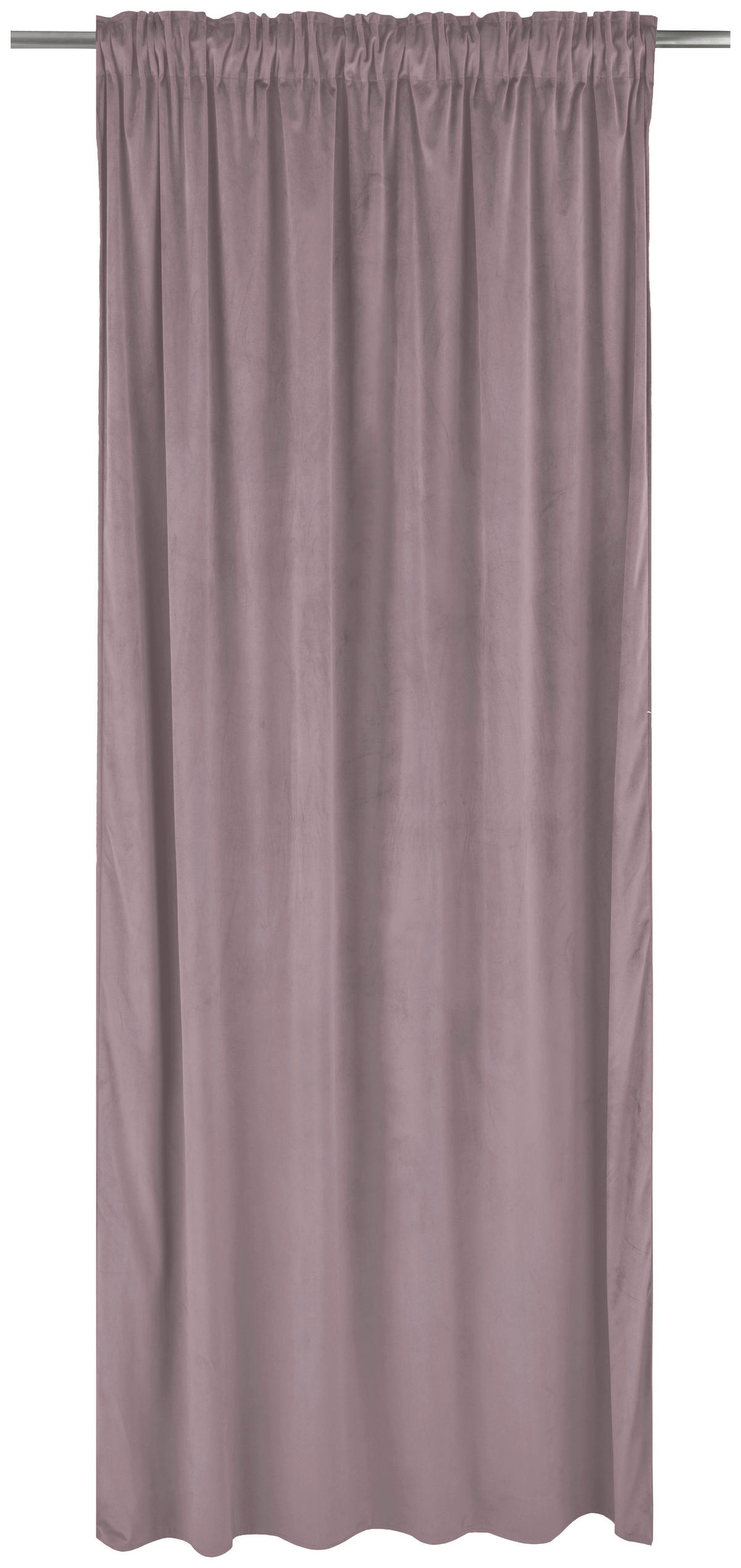 Gardin i sammet, 2-pack  - gammelrosa, Basics, textil (140/240cm)