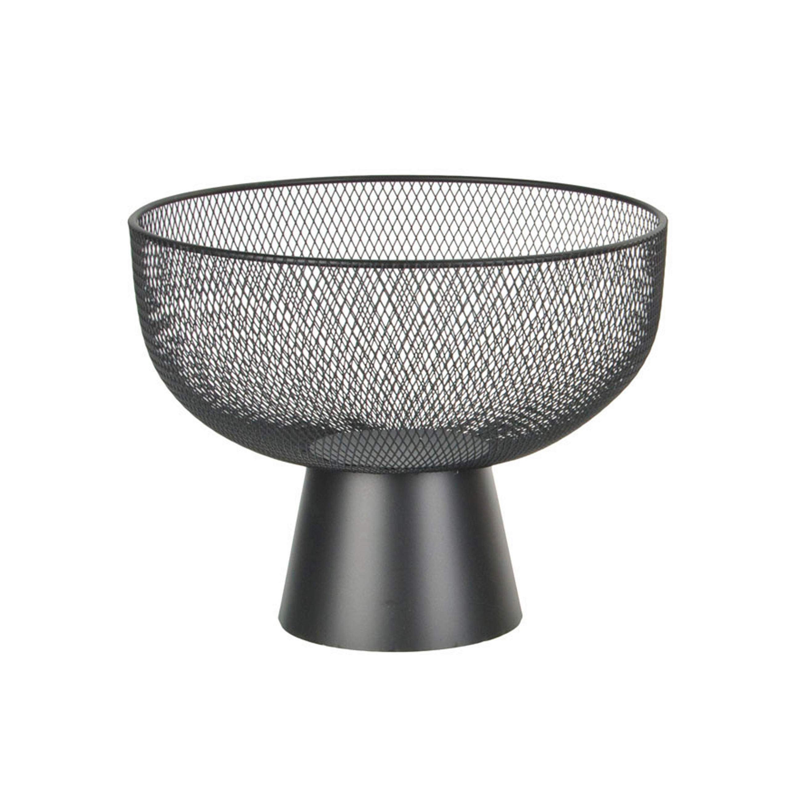 OBSTSCHALE    - Schwarz, Trend, Metall (30/24cm) - Ambia Home