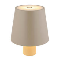 AKKU-TISCHLEUCHTE VANNIE 10,6/13 cm  - Sandfarben, Trend, Kunststoff/Metall (10,6/13cm) - Globo