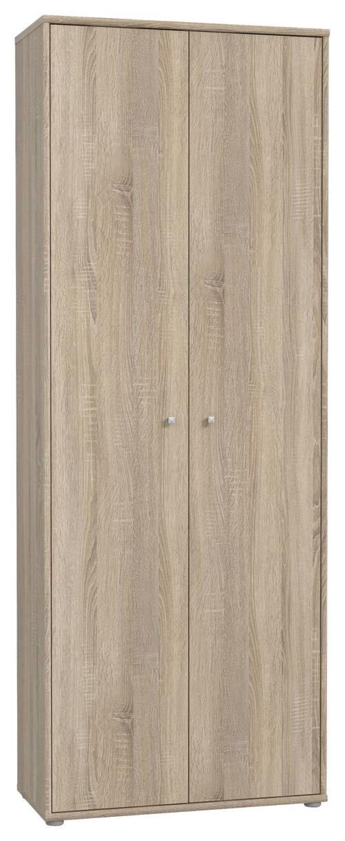 DREHTÜRENSCHRANK 73,7/197,5/34,8 cm 2-türig Sonoma Eiche  - Alufarben/Sonoma Eiche, Design, Holzwerkstoff/Kunststoff (73,7/197,5/34,8cm)