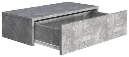 SÄNGBORD i grå  - grå, Modern, trämaterial (60/15/30cm) - MID.YOU