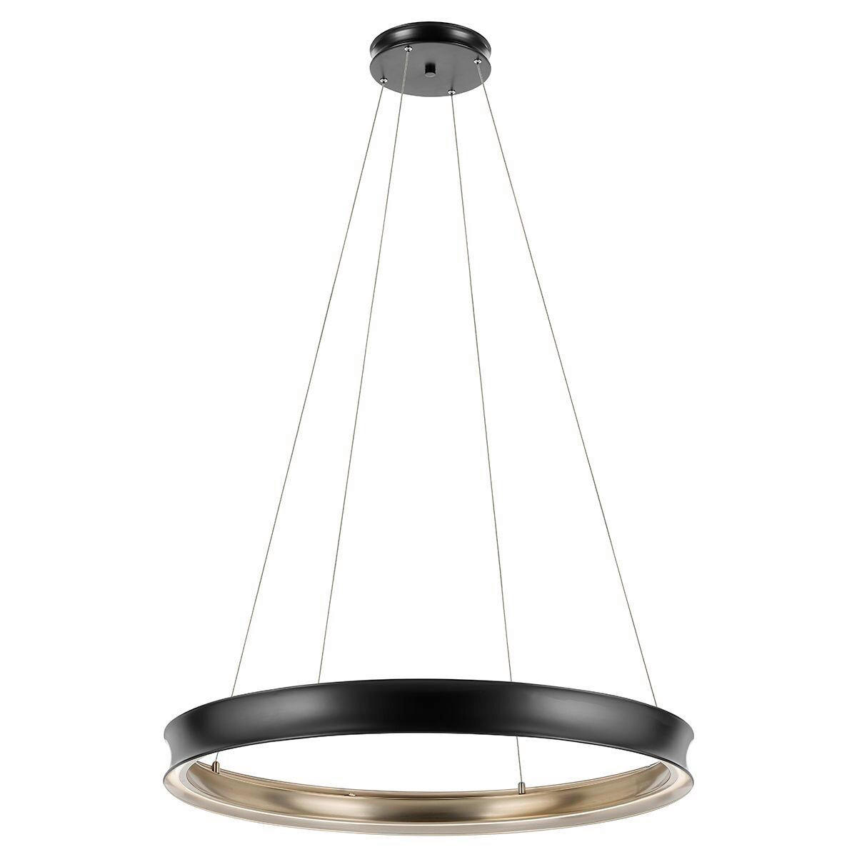 LED-HÄNGELEUCHTE Kichler 95/100,3 cm  - Champagner/Schwarz, Design, Metall (95/100,3cm) - Elstead Lighting