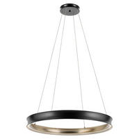 LED-HÄNGELEUCHTE Kichler 95/100,3 cm  - Champagner/Schwarz, Design, Metall (95/100,3cm) - Elstead Lighting