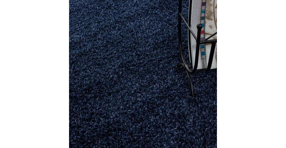 HOCHFLORTEPPICH 120 cm Life 1500 Dunkelblau - Dunkelblau, KONVENTIONELL, Textil (120cm) - Novel