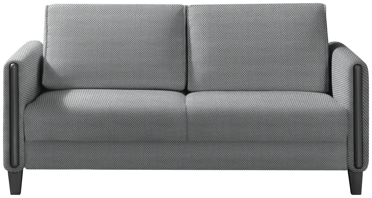 SCHLAFSOFA in Holz, Textil Grau, Schwarz  - Schwarz/Grau, Design, Holz/Textil (174/88/104cm) - Niels Andersson