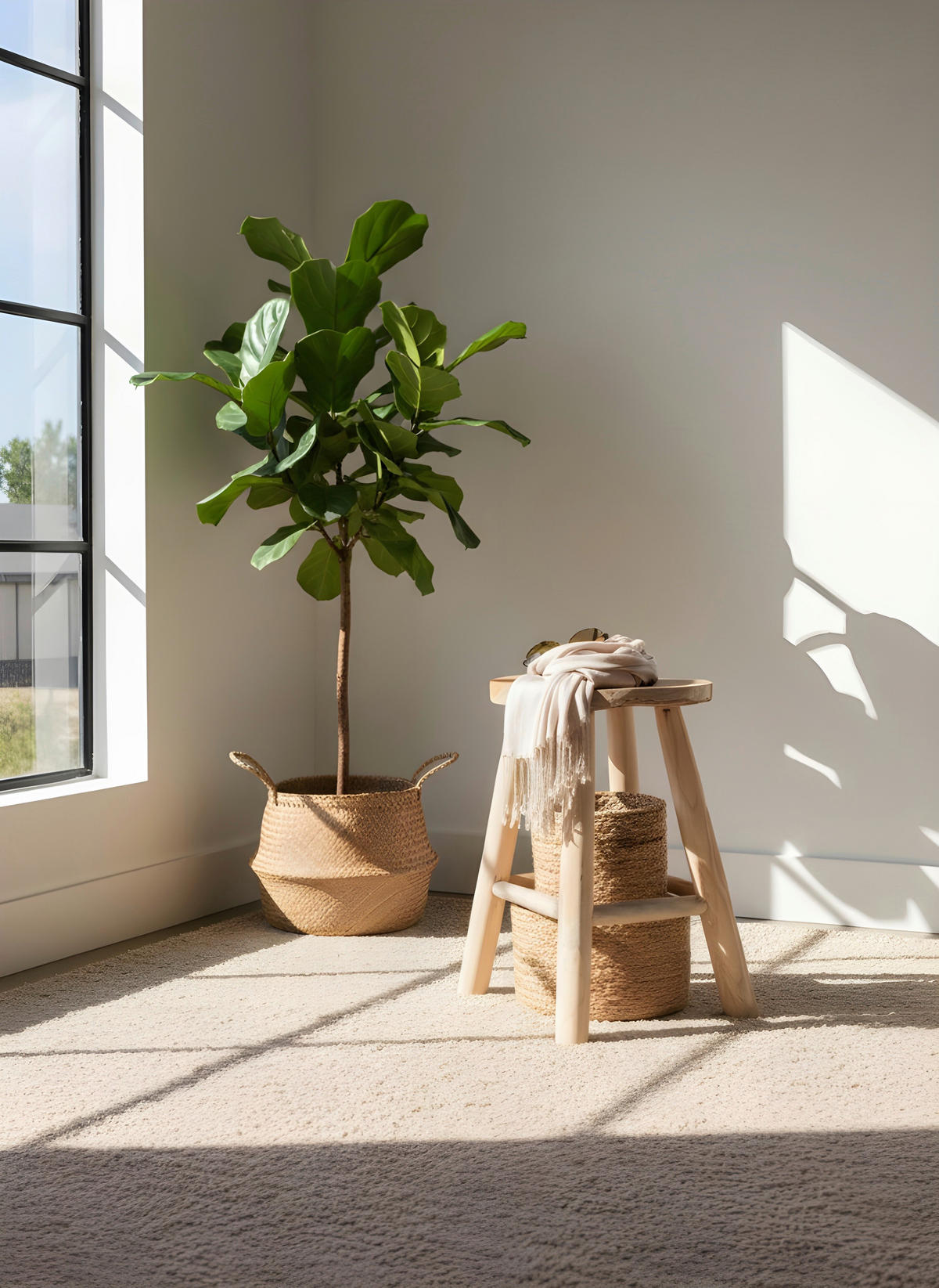 HOCKER in Holz Teakfarben  - Teakfarben, Trend, Holz (30/45/30cm) - Landscape